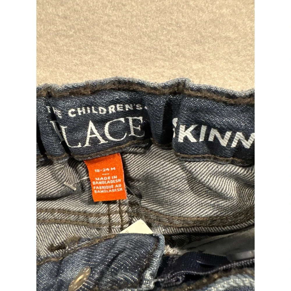 The Childrens Place Toddler Boys Skinny Jeans Dark Wash Blue 18-24M NWT